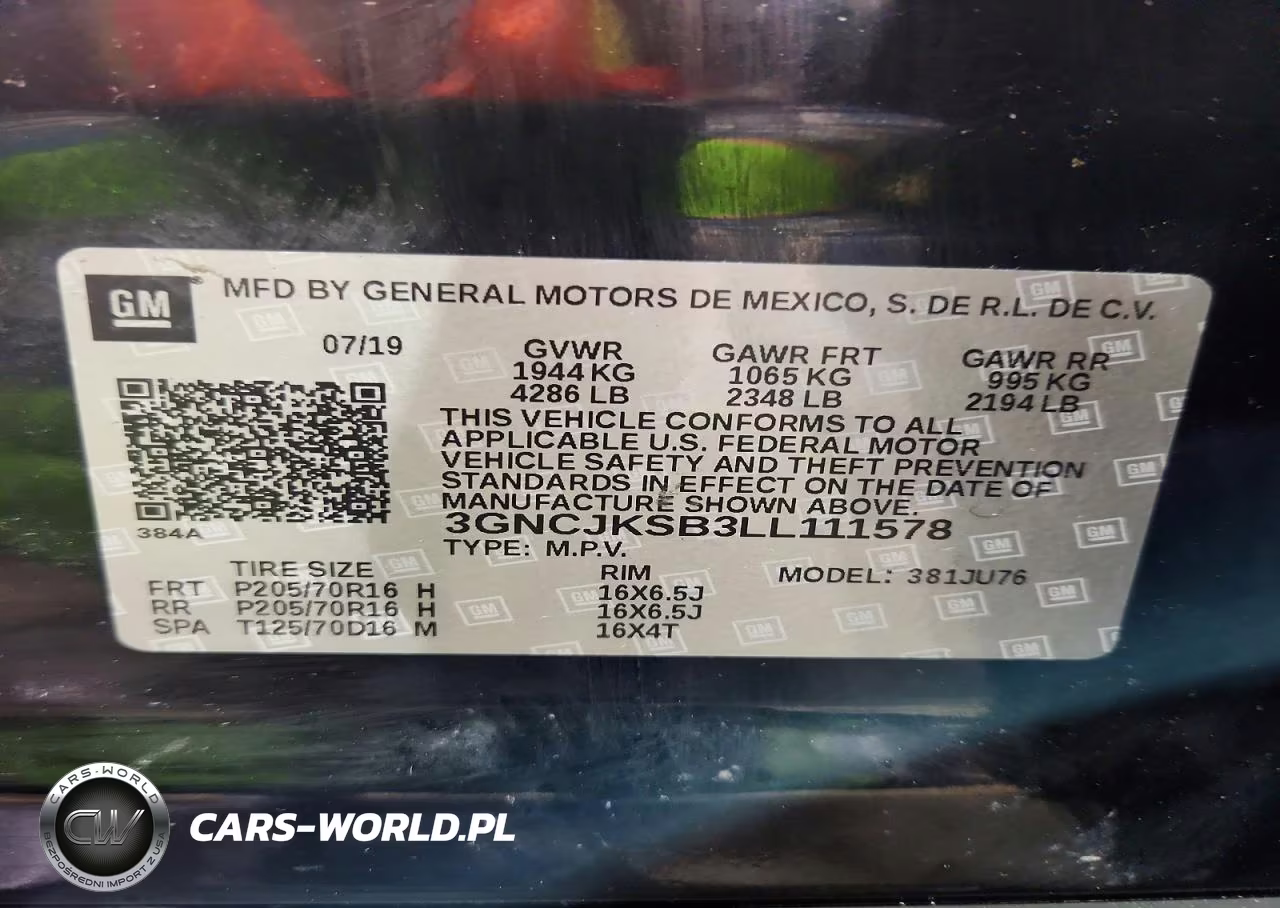 2020 Chevrolet Trax Ls VIN:3GNCJKSB3LL111578 - 13