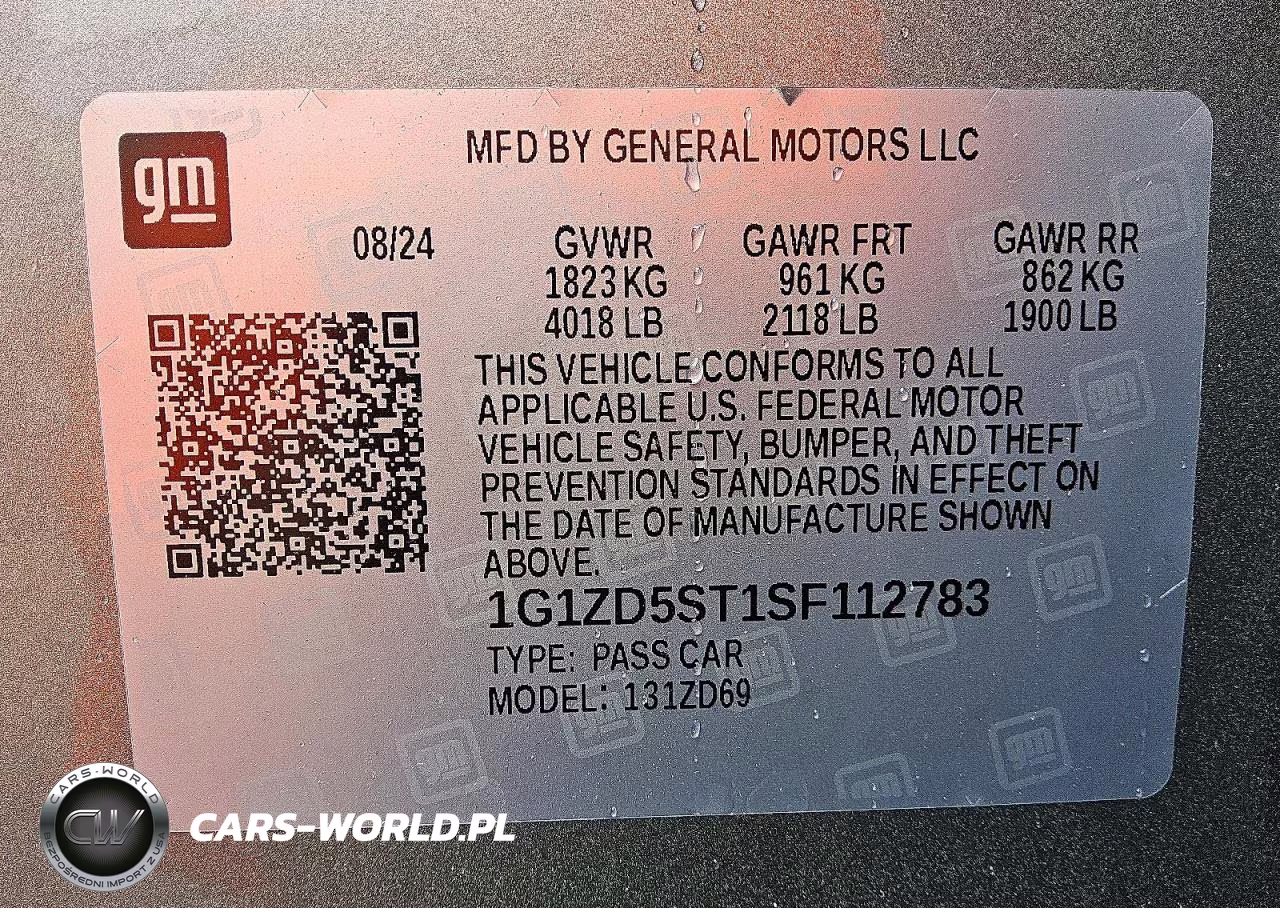 2025 Chevrolet Malibu Fwd 1Lt VIN:1G1ZD5ST1SF112783 - 12
