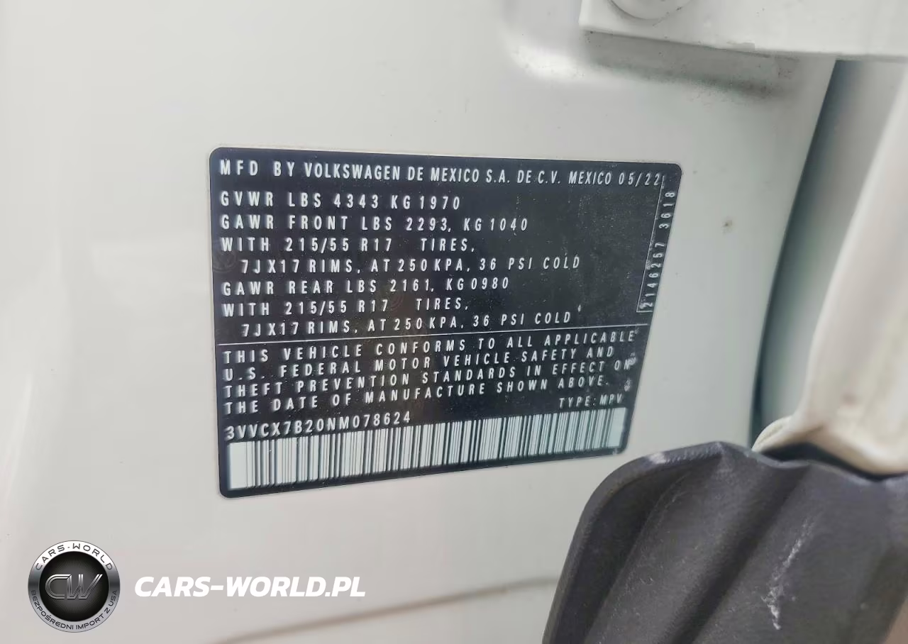 2022 Volkswagen Taos S VIN:3VVCX7B20NM078624 - 13