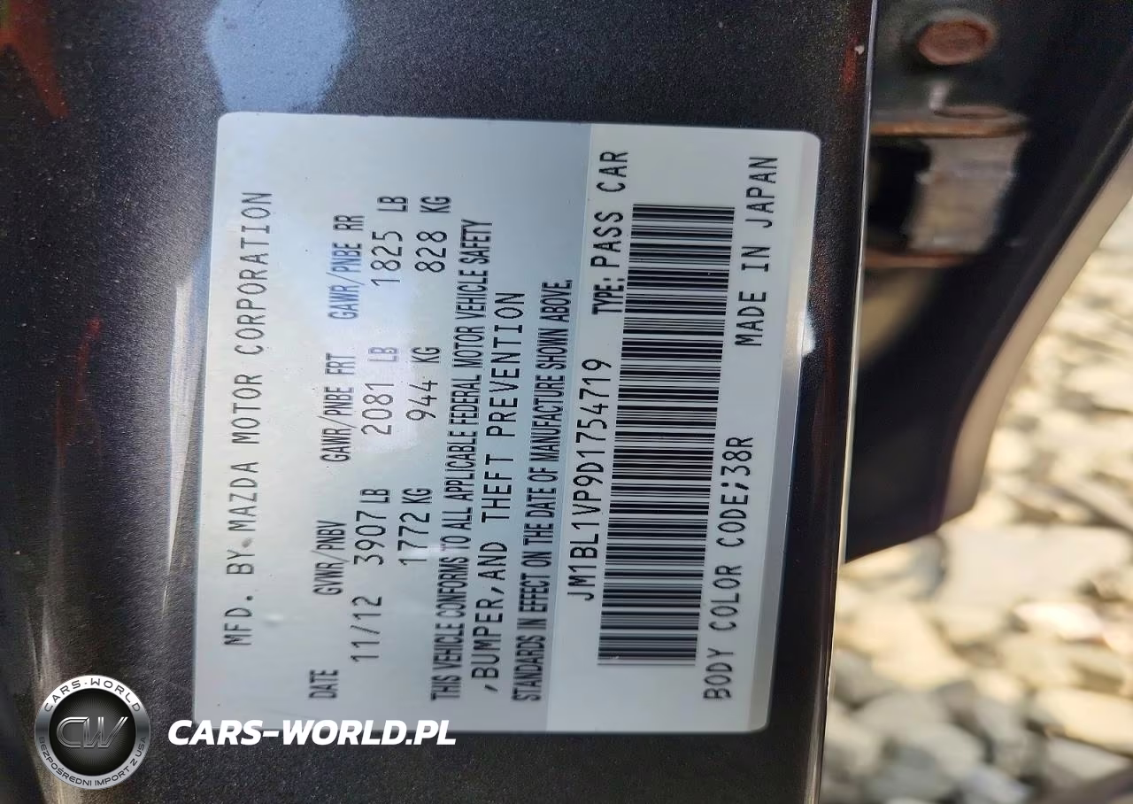 2013 Mazda 3 I VIN:JM1BL1VP9D1754719 - 12