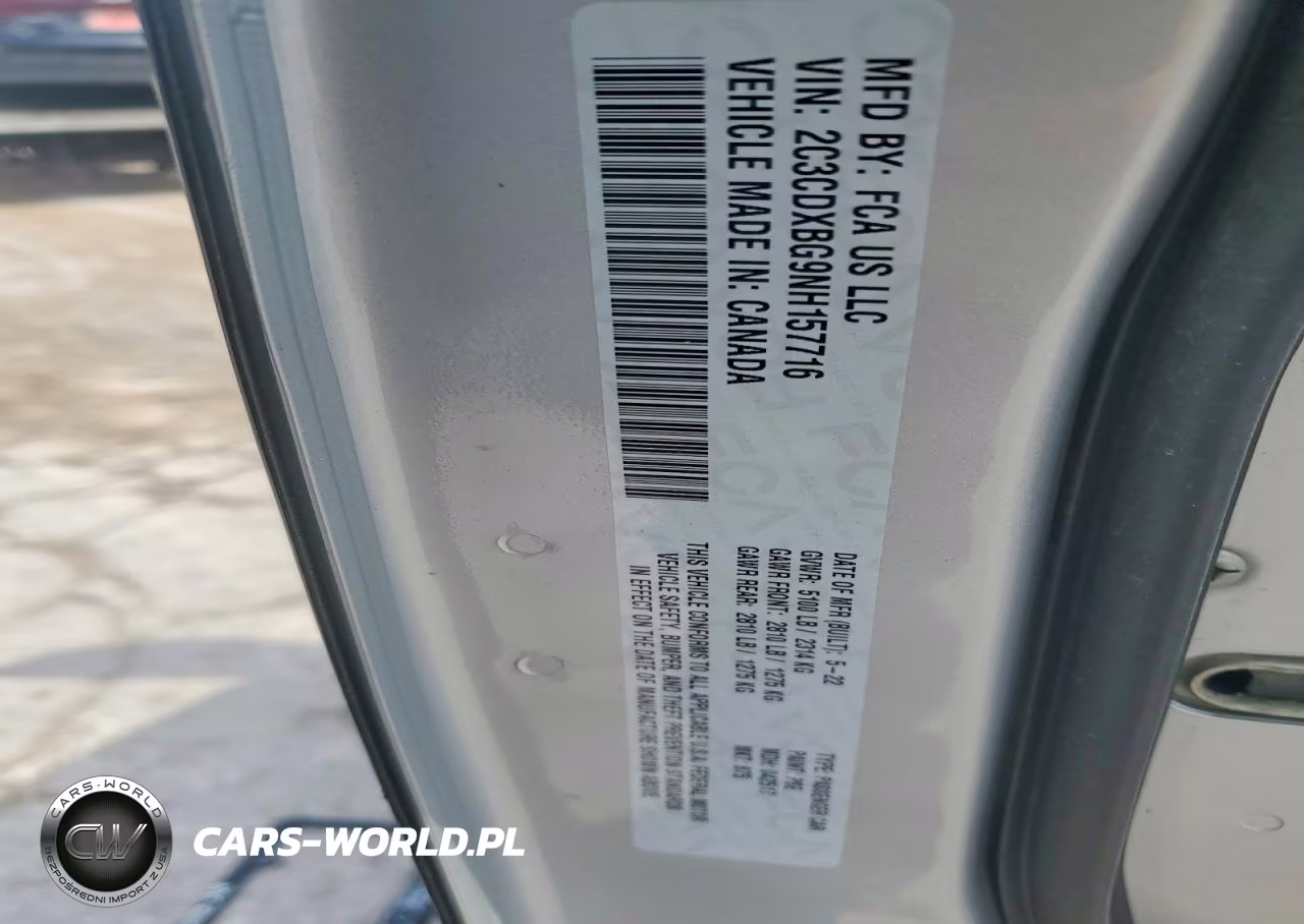 2022 Dodge Charger Sxt VIN:2C3CDXBG9NH157716 - 12