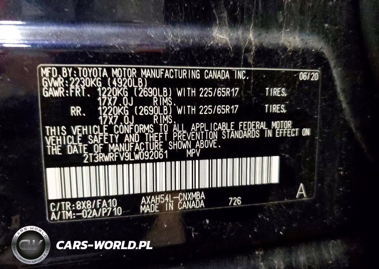 2020 Toyota Rav4 Hybrid Xle VIN:2T3RWRFV9LW092061 - 14