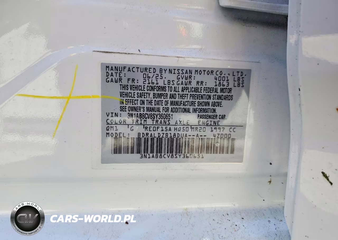 2025 Nissan Sentra Sv VIN:3N1AB8CV8SY360651 - 12