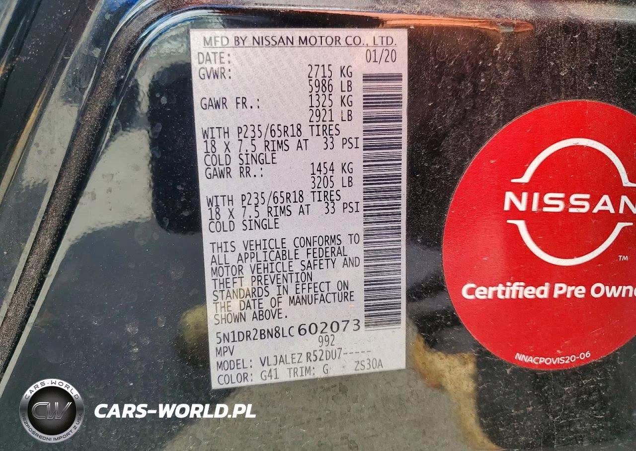 2020 Nissan Pathfinder Sv VIN:5N1DR2BN8LC602073 - 13