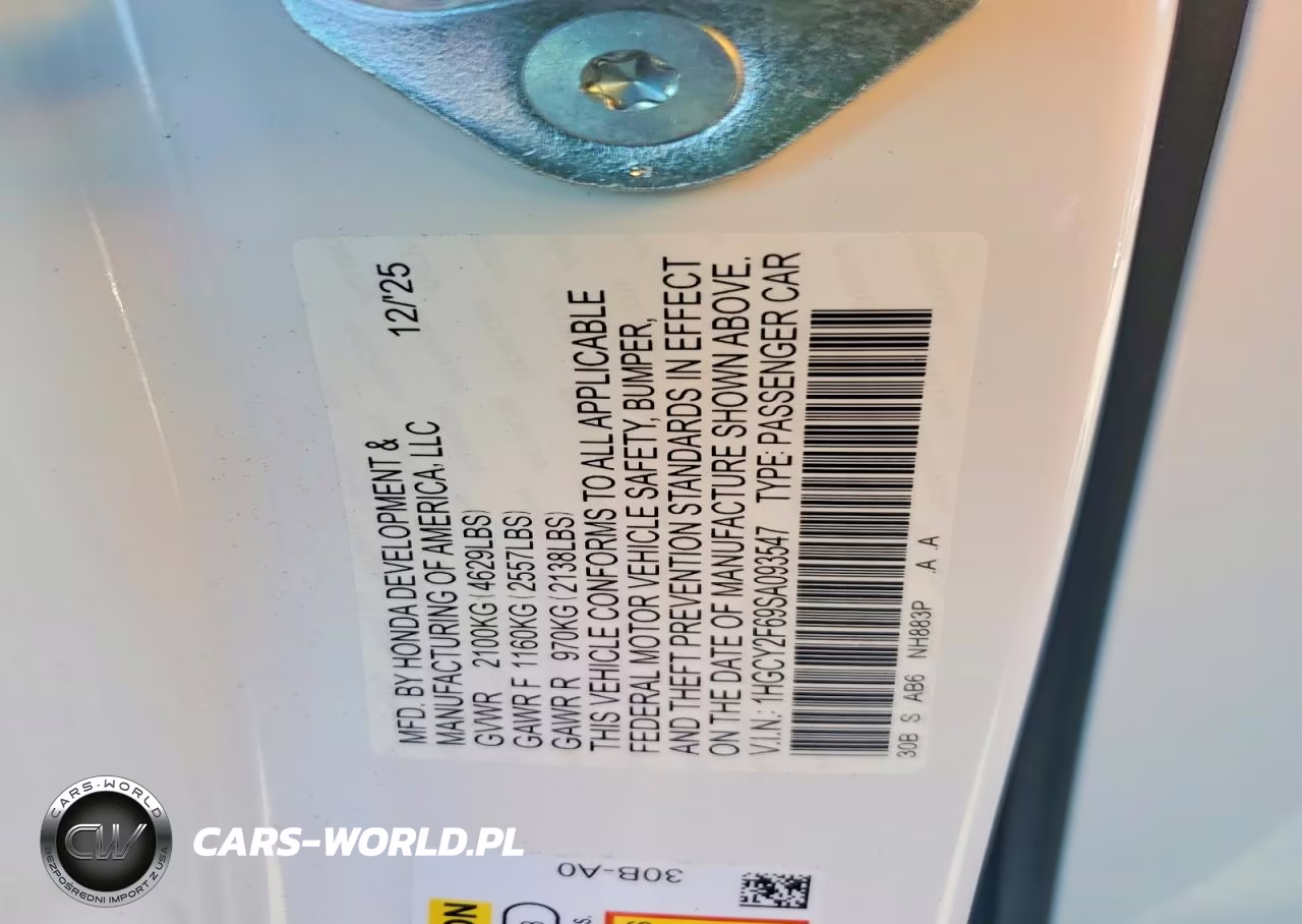 2025 Honda Accord Hybrid Exl VIN:1HGCY2F69SA093547 - 13