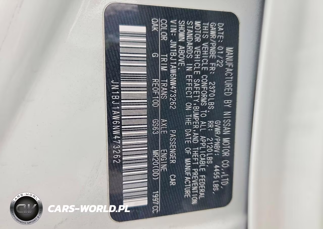 2022 Nissan Rogue Sport S VIN:JN1BJ1AW6NW473262 - 12
