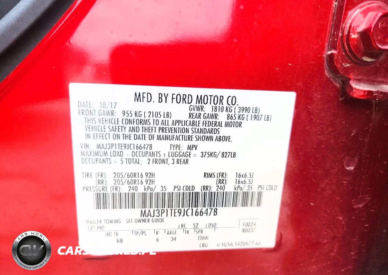 2018 Ford Ecosport Se VIN:MAJ3P1TE9JC166478 - 12