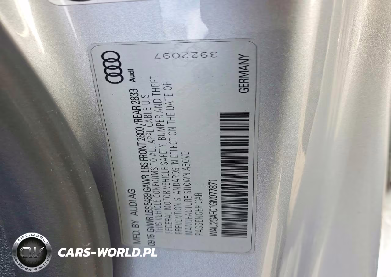 2016 Audi A7 Prestige VIN:WAU2GAFC1GN077871 - 13