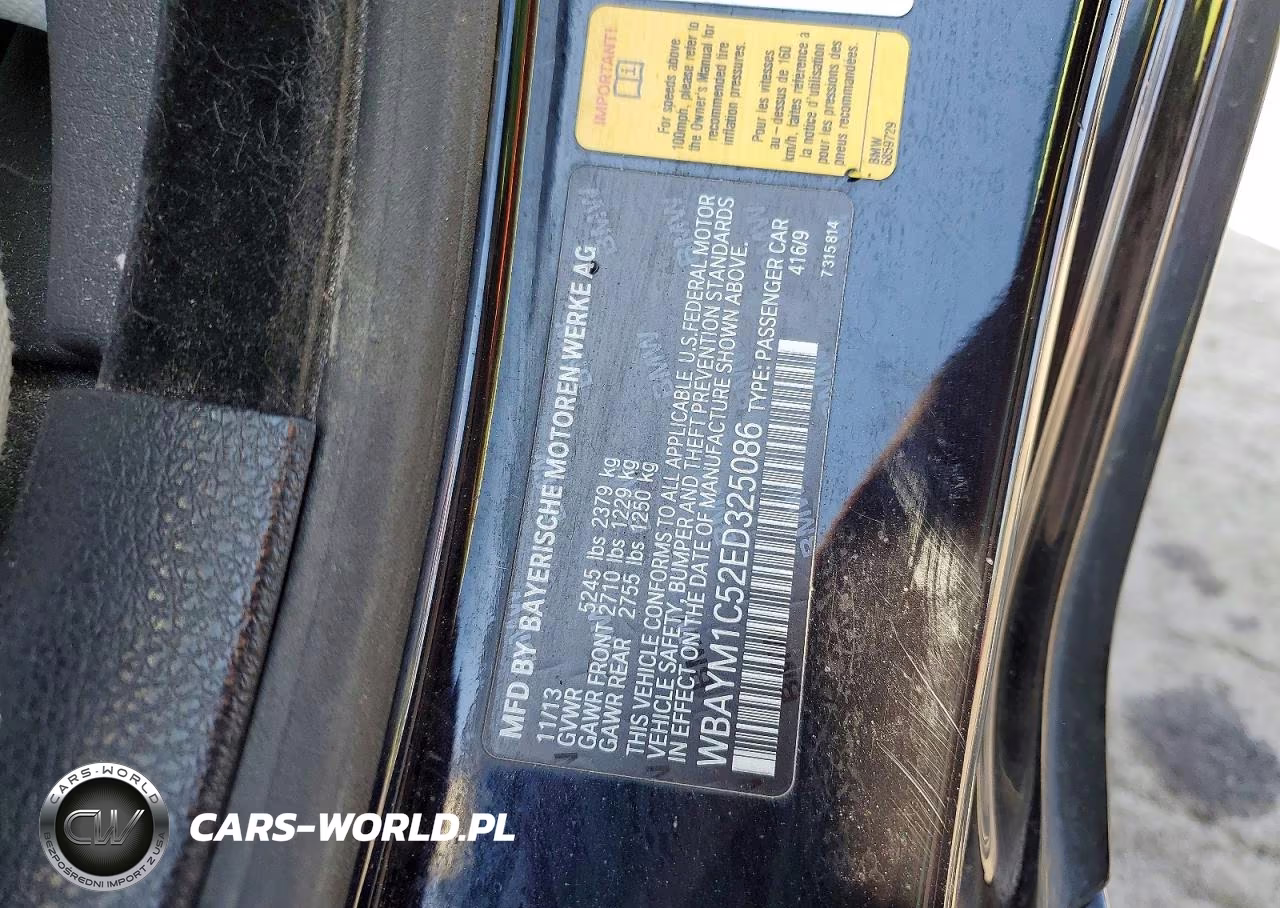 2014 BMW 650 Xi VIN:WBAYM1C52ED325086 - 12