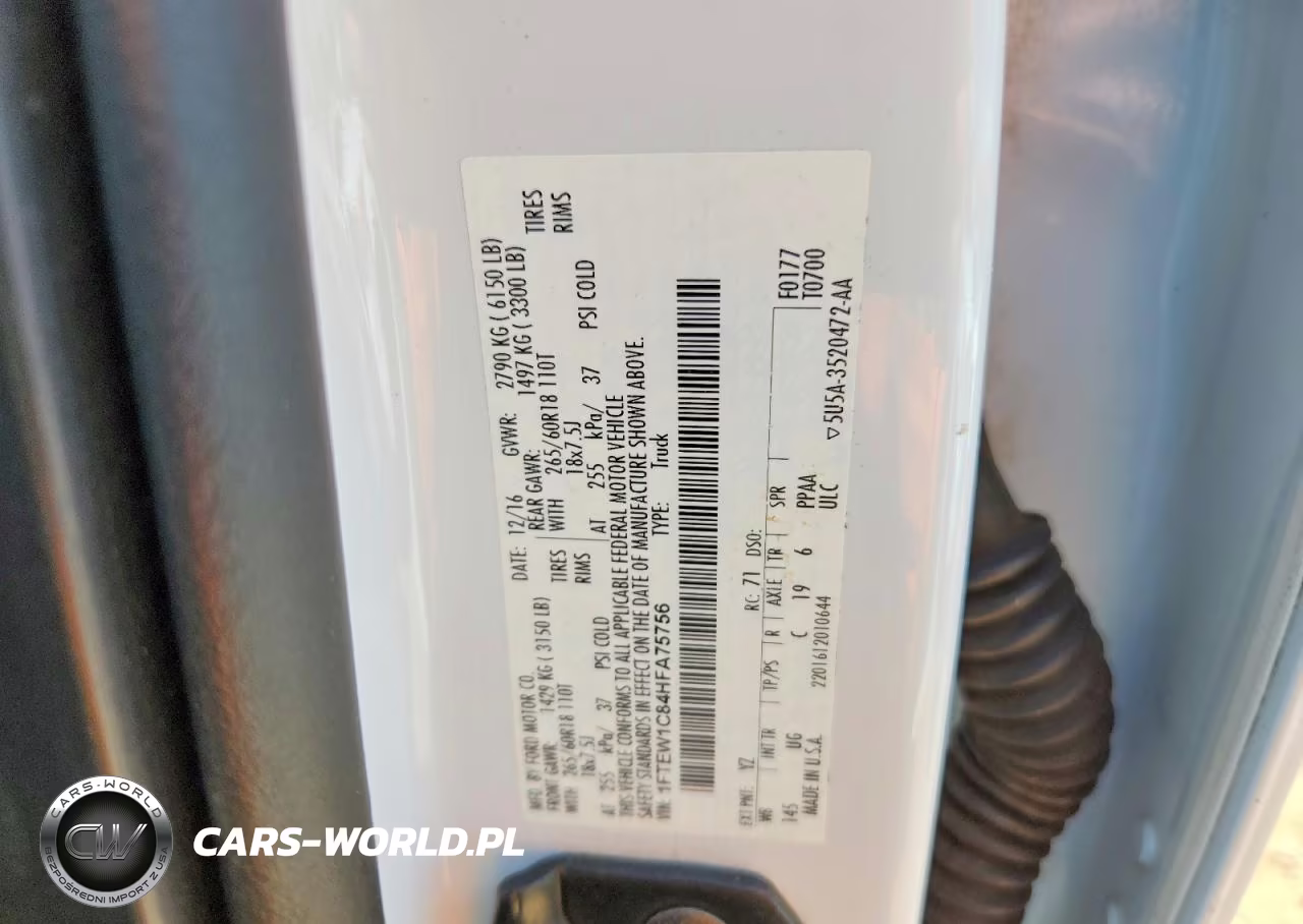 2017 Ford F150 Supercrew VIN:1FTEW1C84HFA75756 - 13