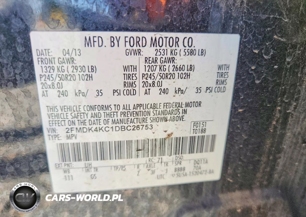 2013 Ford Edge Limited VIN:2FMDK4KC1DBC26753 - 14