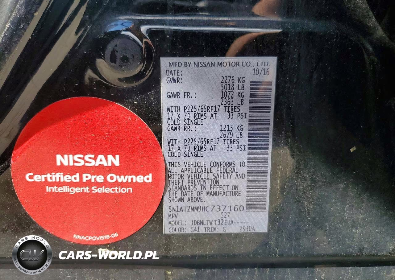 2017 Nissan Rogue S VIN:5N1AT2MM9HC737160 - 12