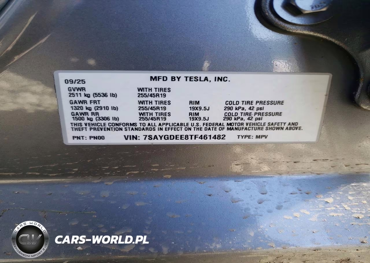 2026 Tesla Model Y VIN:7SAYGDEE8TF461482 - 13