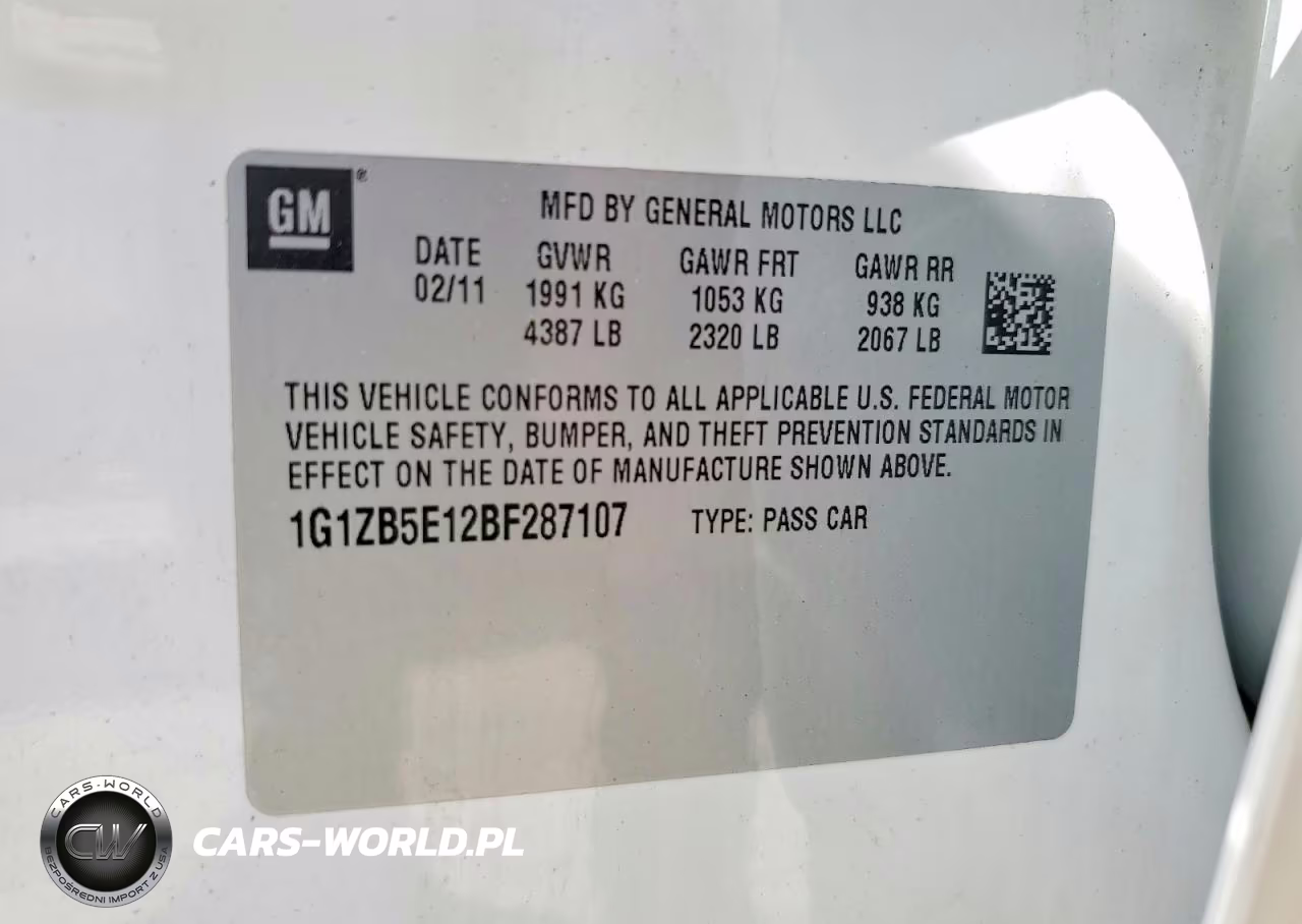 2011 Chevrolet Malibu VIN:1G1ZB5E12BF287107 - 12
