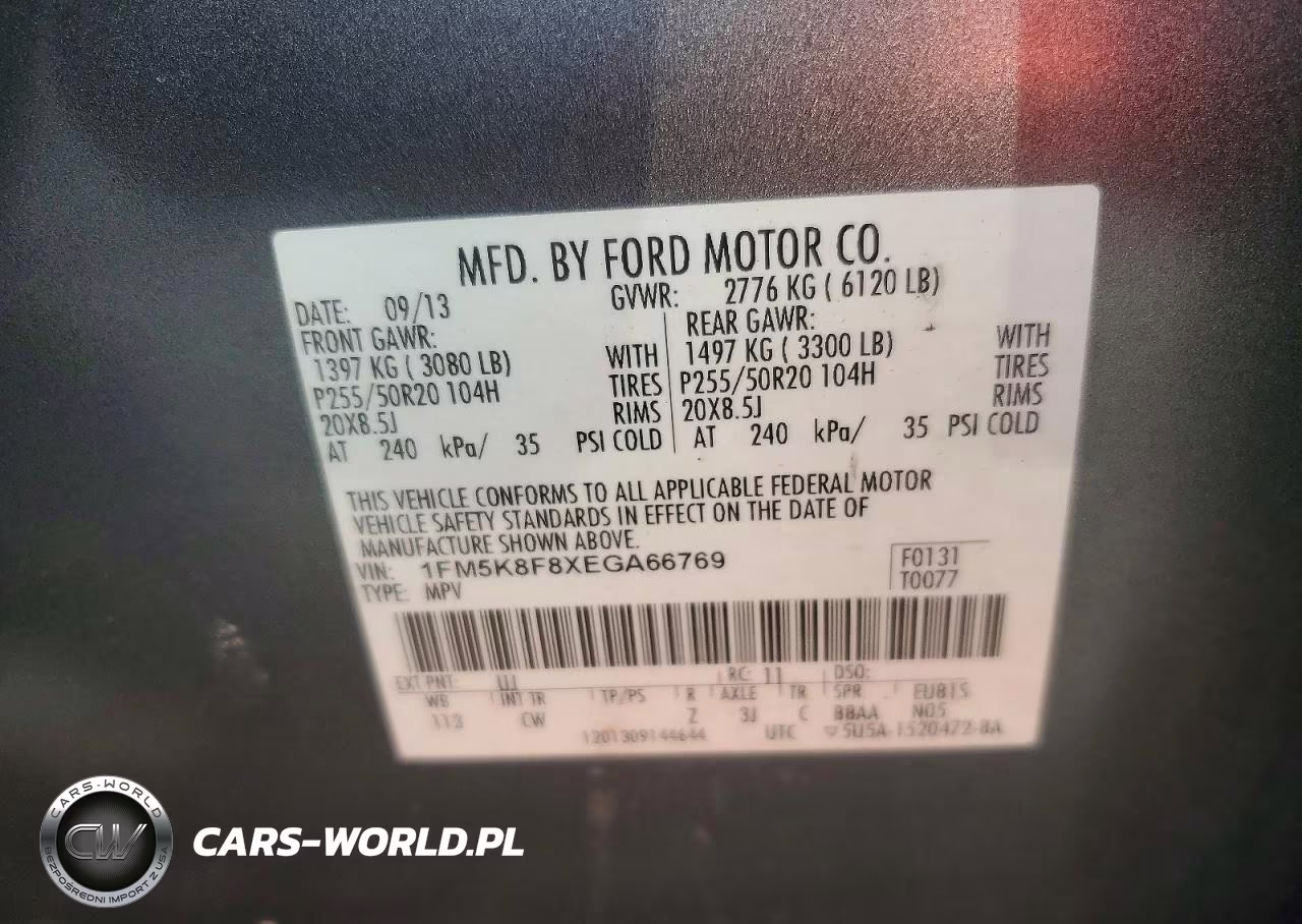 2014 Ford Explorer Limited VIN:1FM5K8F8XEGA66769 - 13