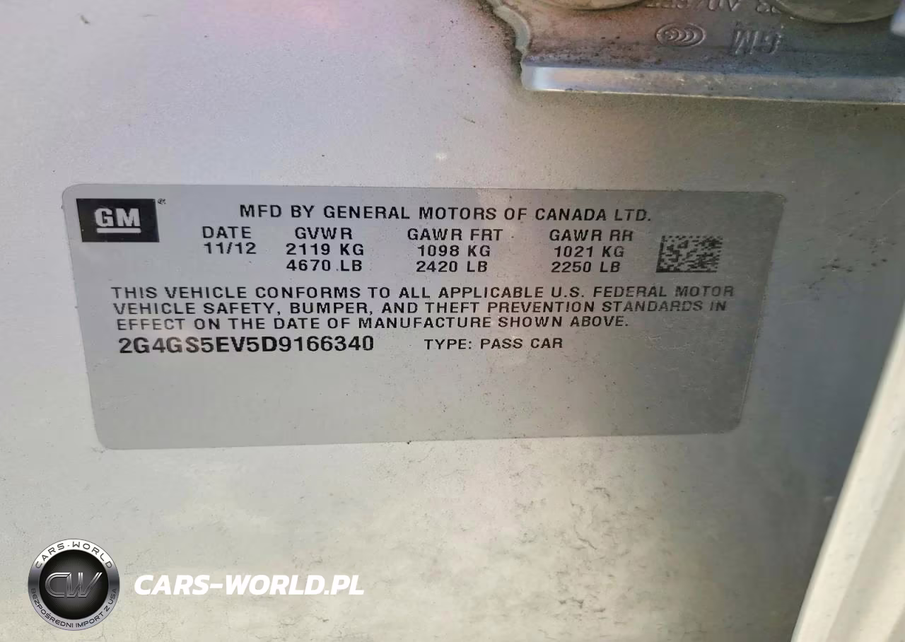 2013 Buick Regal Premium VIN:2G4GS5EV5D9166340 - 12