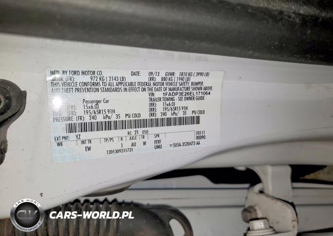 2014 Ford Focus S VIN:1FADP3E26EL171064 - 12