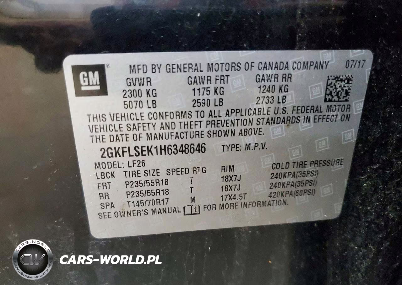 2017 GMC Terrain Sle VIN:2GKFLSEK1H6348646 - 13