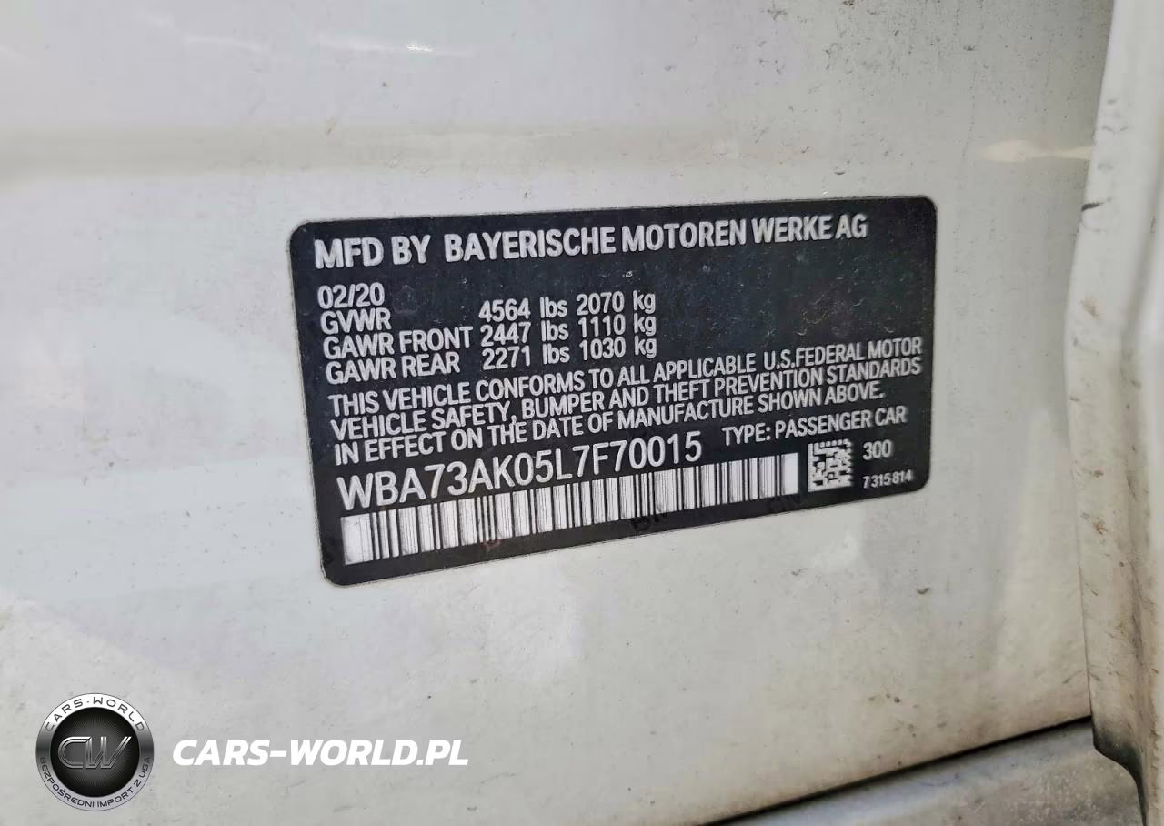 2020 BMW 228Xi VIN:WBA73AK05L7F70015 - 12
