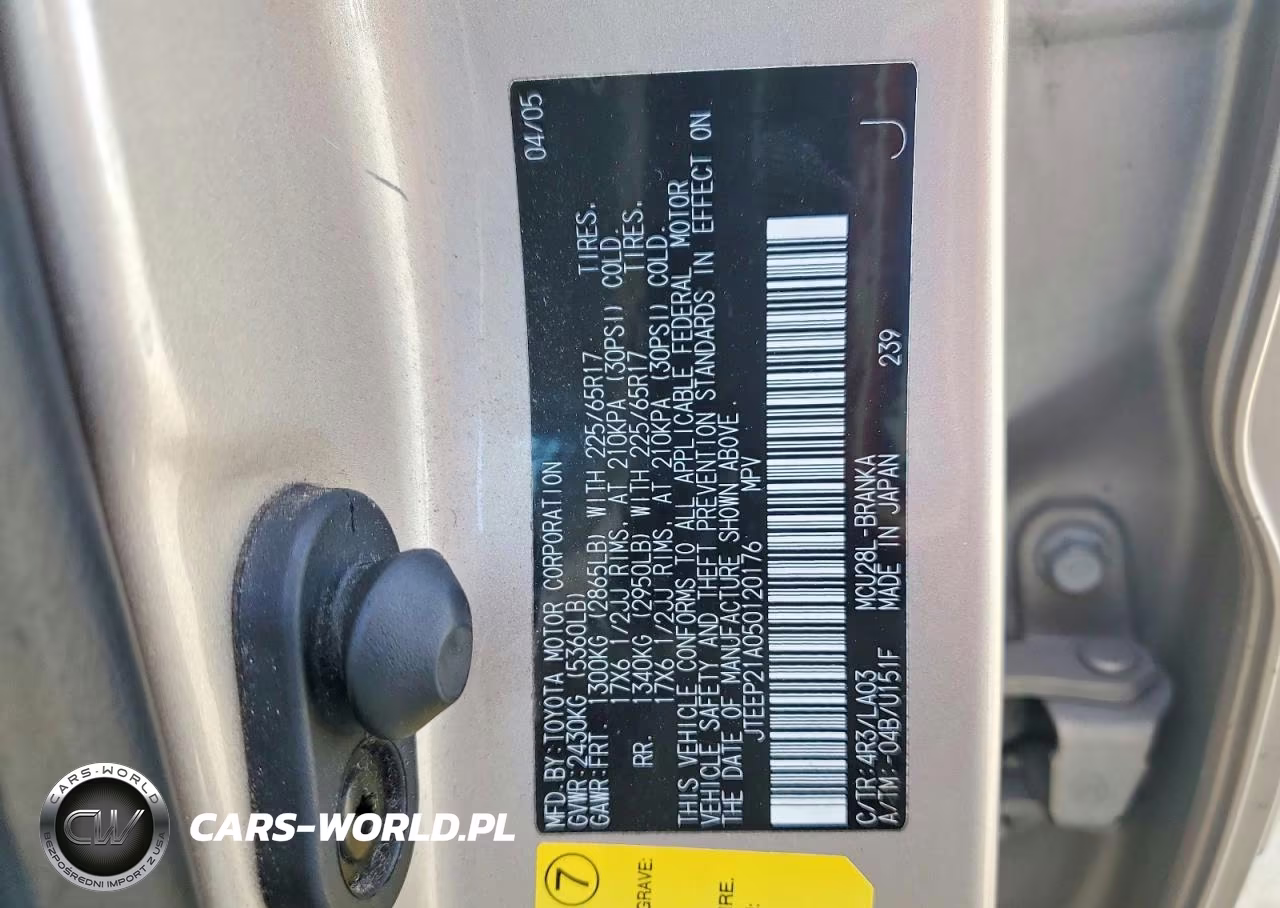 2005 Toyota Highlander Limited VIN:JTEEP21A050120176 - 13