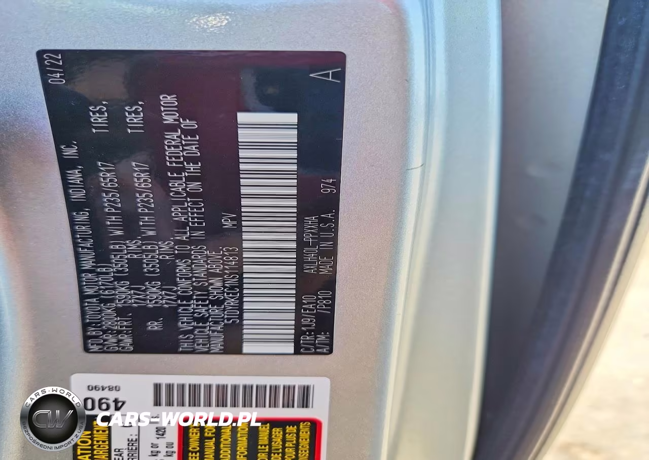 2022 Toyota Sienna Xle VIN:5TDYRKEC1NS114813 - 14