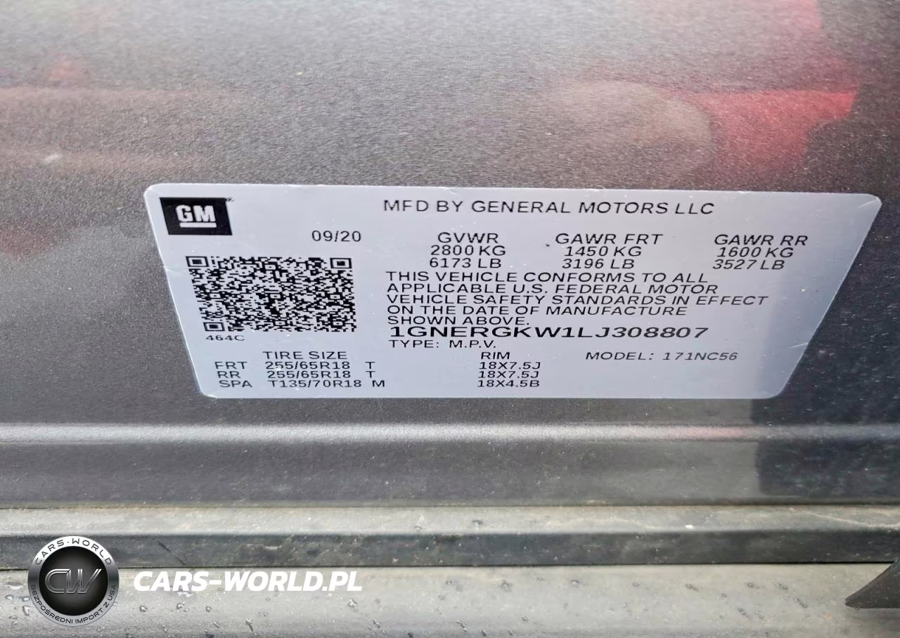 2020 Chevrolet Traverse Lt VIN:1GNERGKW1LJ308807 - 13