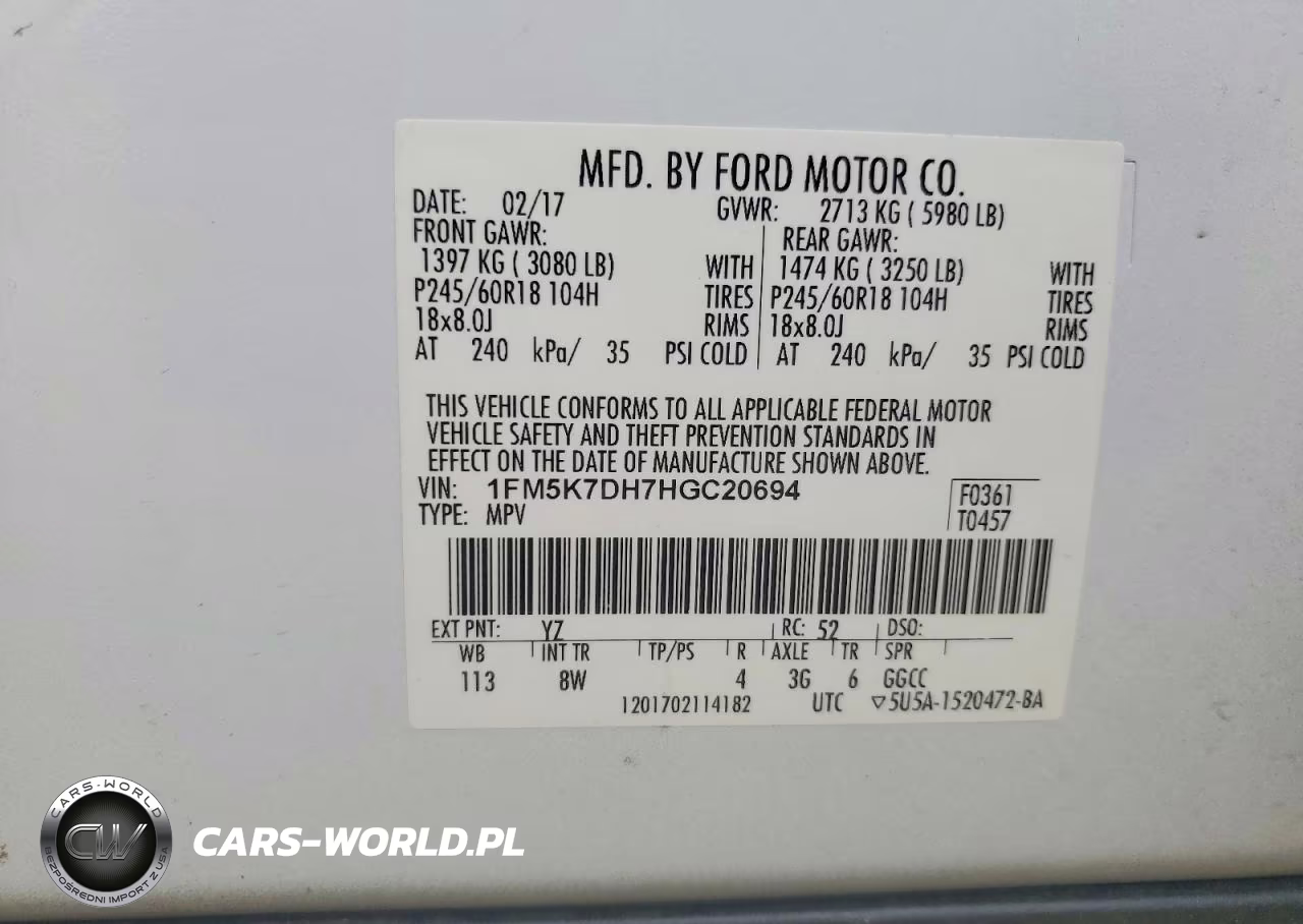2017 Ford Explorer Xlt VIN:1FM5K7DH7HGC20694 - 12