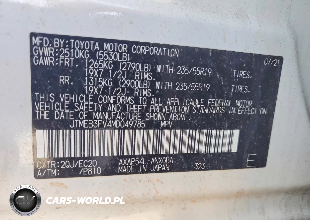 2021 Toyota Rav4 Prime Xse VIN:JTMEB3FV4MD049785 - 14