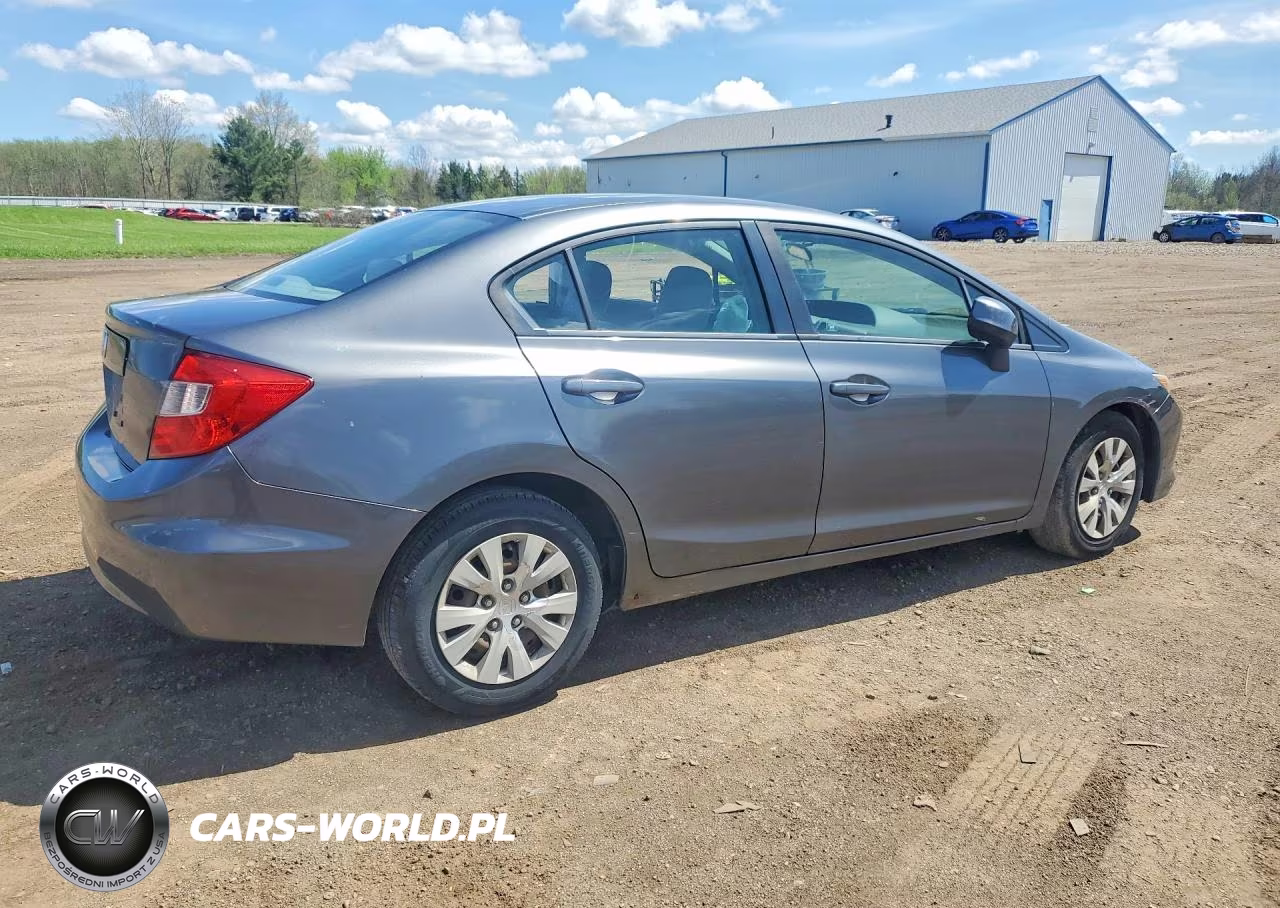 2012 Honda Civic Lx VIN:19XFB2F59CE046327 - 3