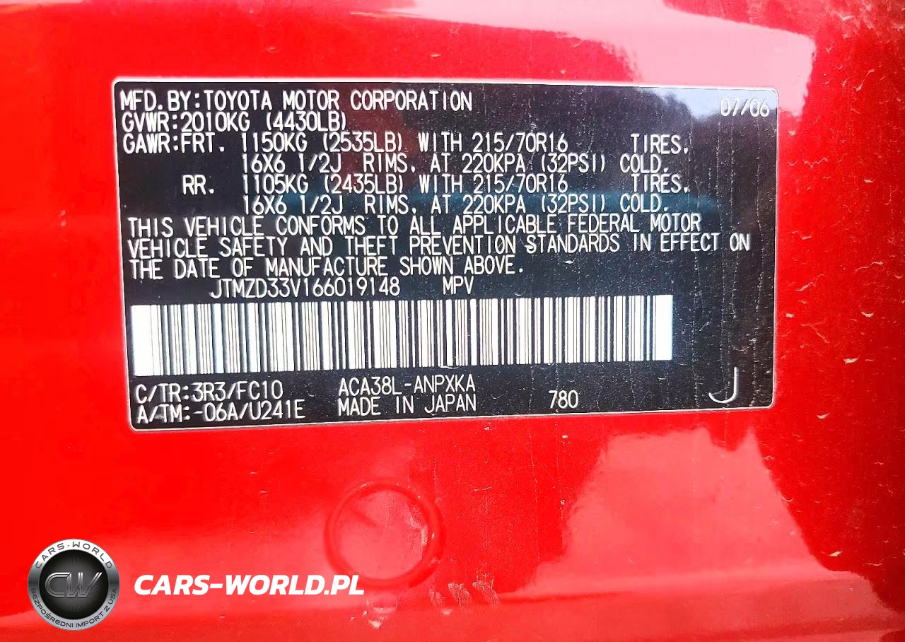 2006 Toyota Rav4 Base VIN:JTMZD33V166019148 - 13