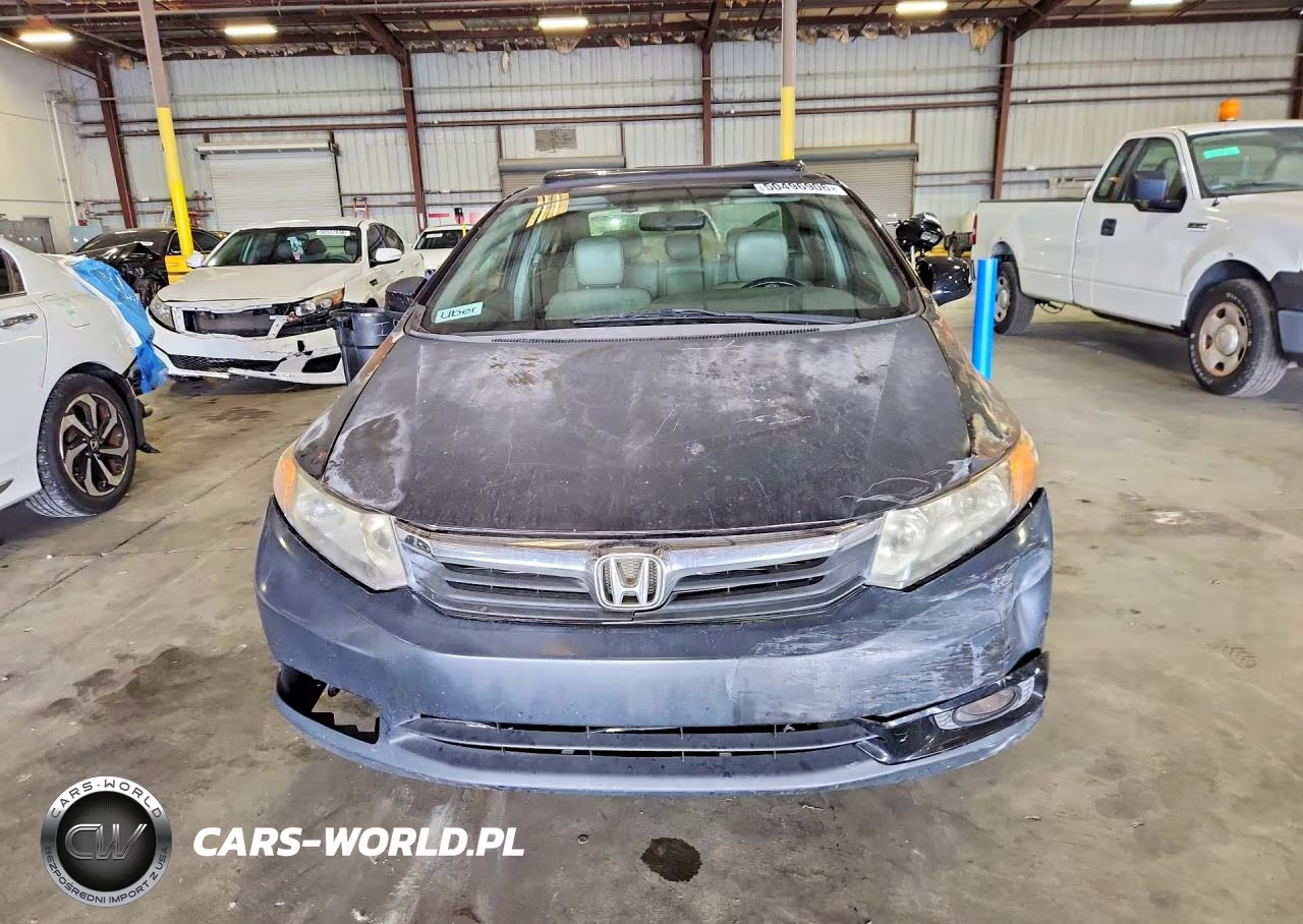 2012 Honda Civic Exl VIN:2HGFB2F97CH308015 - 5