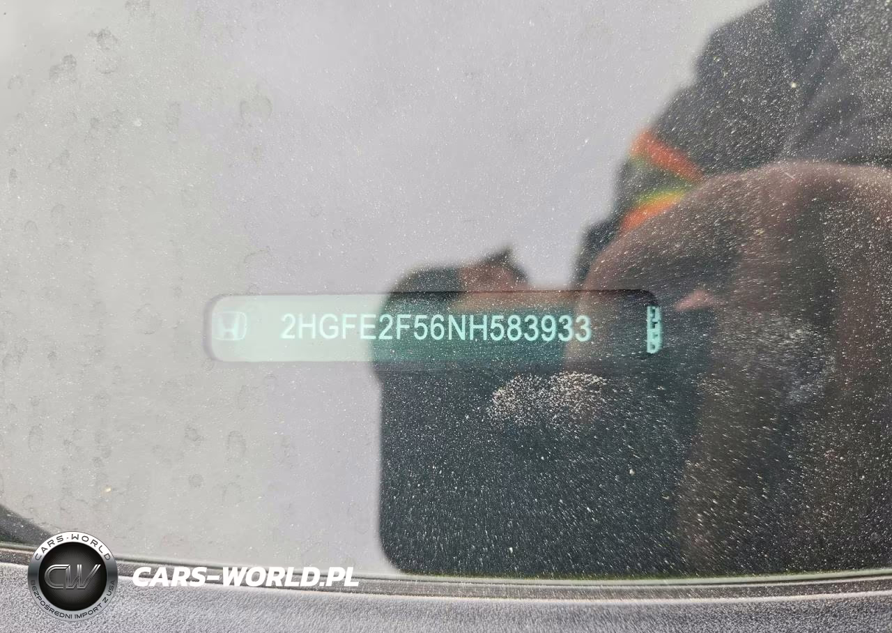 2022 Honda Civic Sport VIN:2HGFE2F56NH583933 - 12