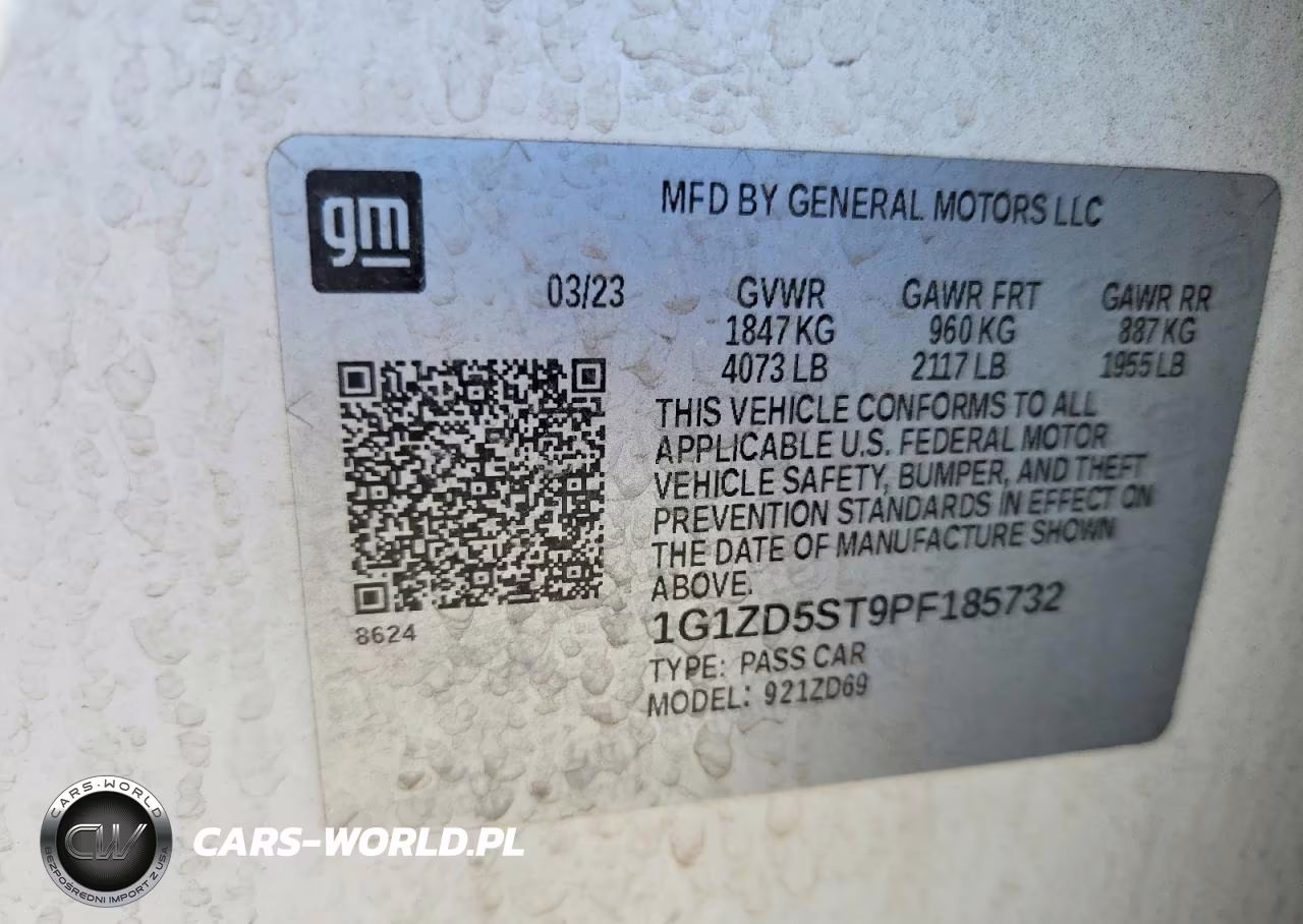 2023 Chevrolet Malibu Lt VIN:1G1ZD5ST9PF185732 - 12