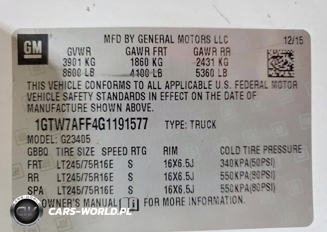 2016 GMC Savana G2500 Delivery Van VIN:1GTW7AFF4G1191577 - 13