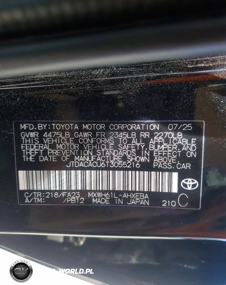 2026 Toyota Prius Plug-In Hybrid Se VIN:JTDACACU6T3055216 - 12