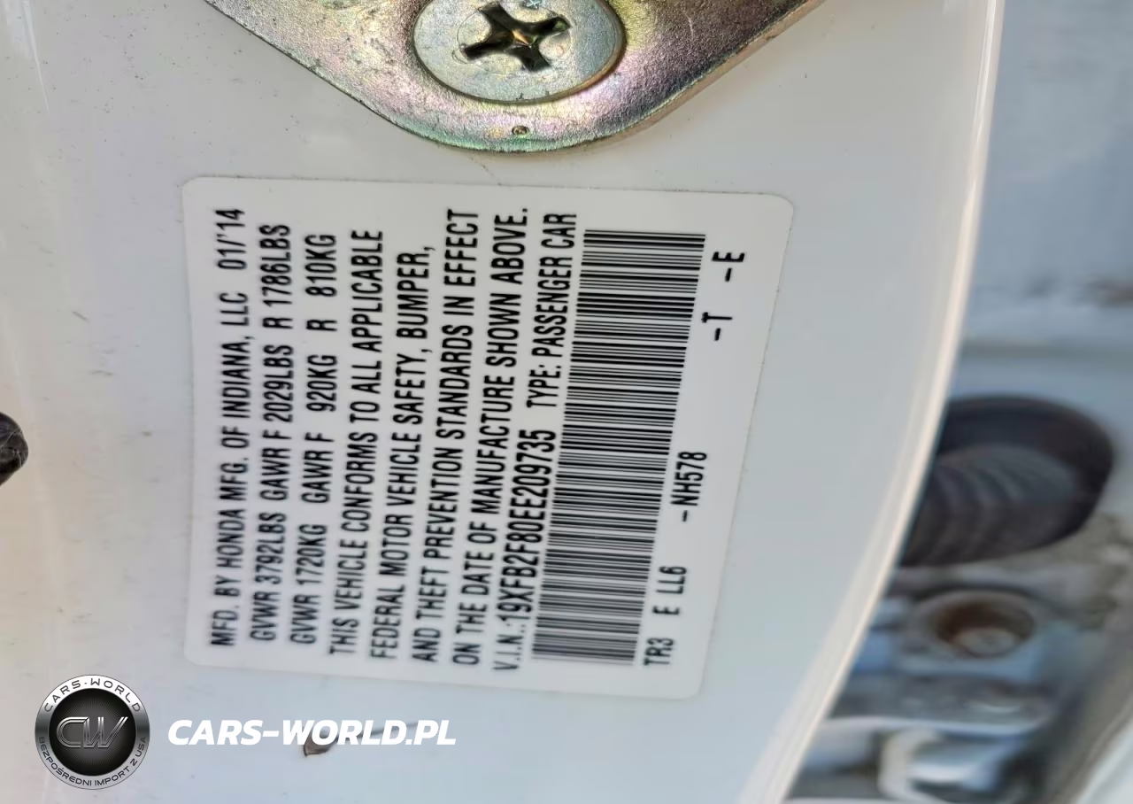 2014 Honda Civic Ex VIN:19XFB2F80EE209735 - 12