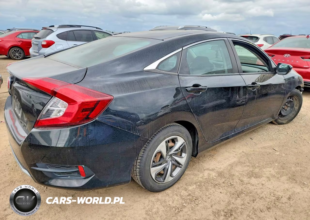 2019 Honda Civic Lx VIN:19XFC2F68KE031306 - 3