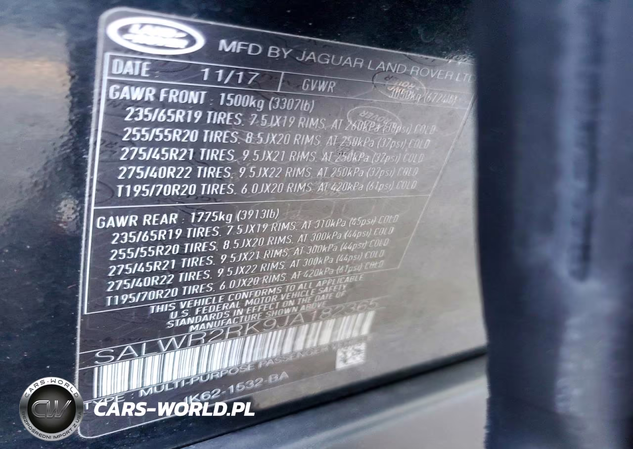 2018 Land Rover Range Rover Sport Hse VIN:SALWR2RK9JA182365 - 12