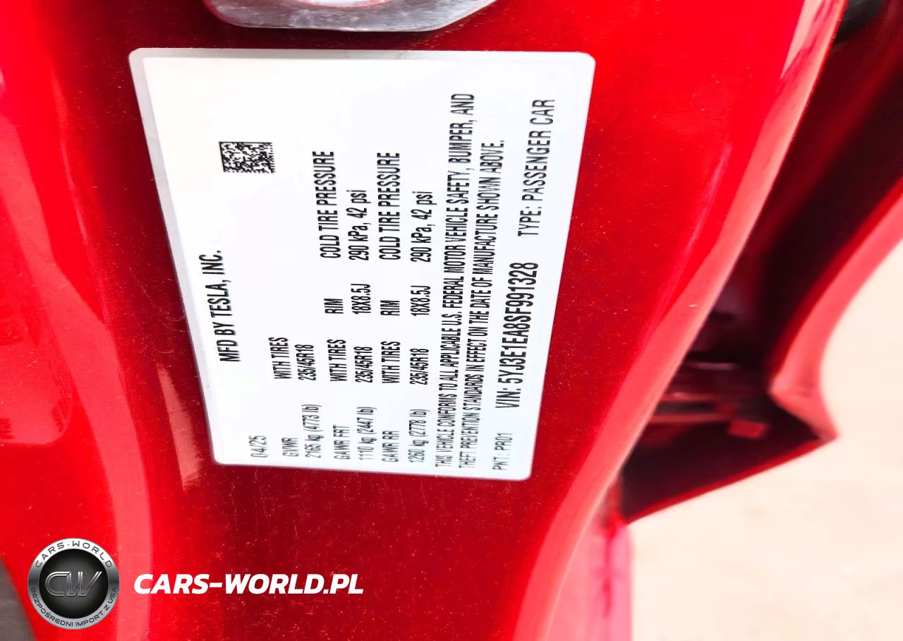 2025 Tesla Model 3 VIN:5YJ3E1EA8SF991328 - 12