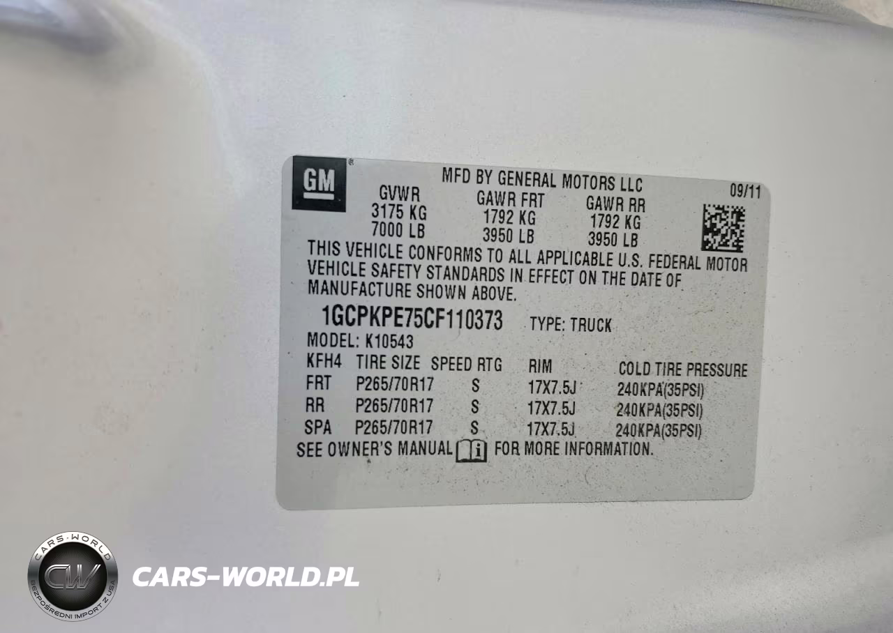 2012 Chevrolet Silverado K1500 VIN:1GCPKPE75CF110373 - 12
