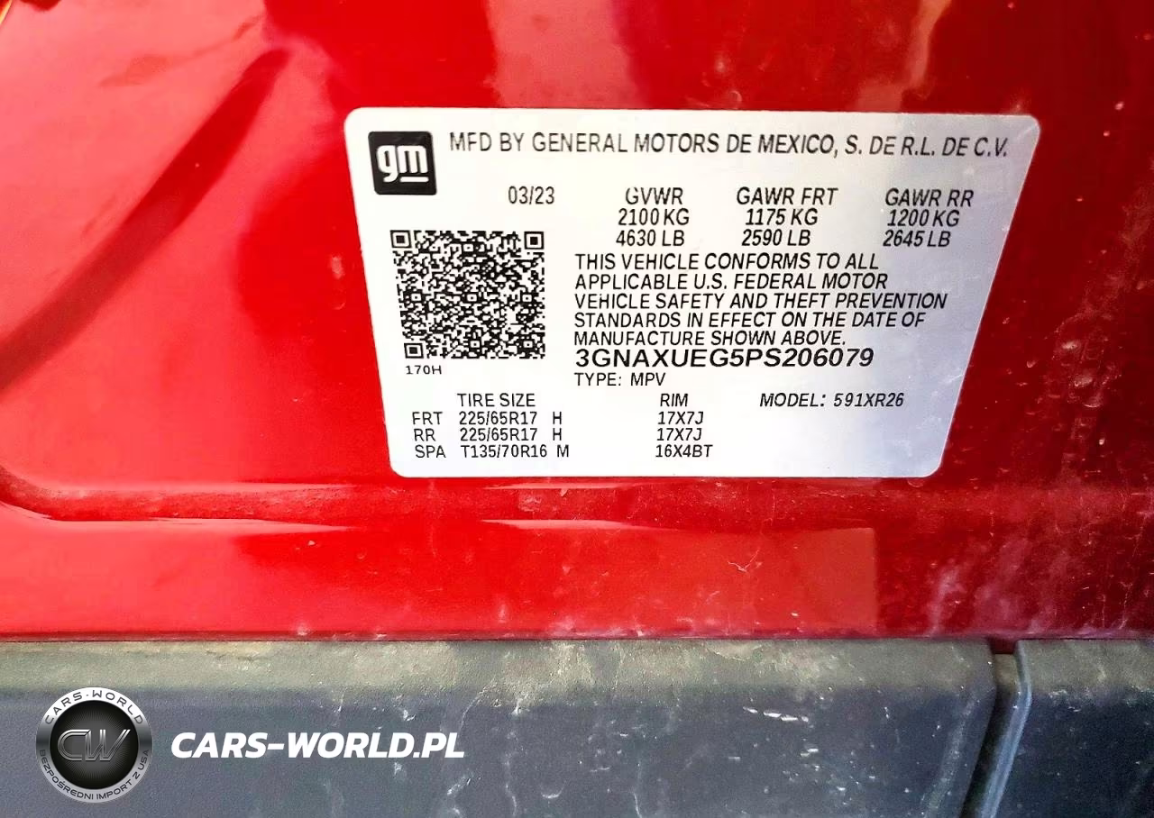 2023 Chevrolet Equinox Lt VIN:3GNAXUEG5PS206079 - 14