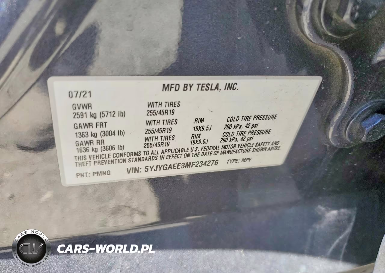 2021 Tesla Model Y VIN:5YJYGAEE3MF234276 - 13