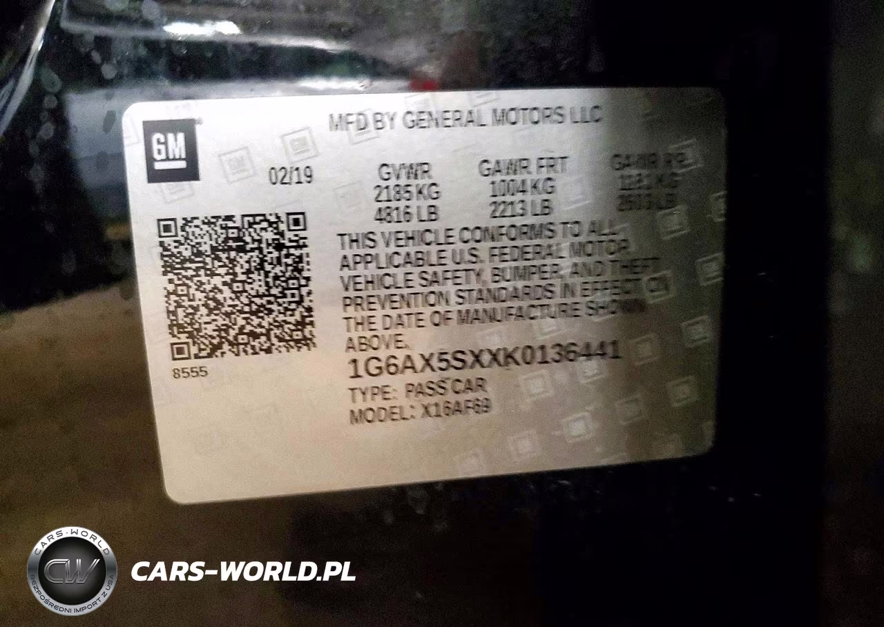 2019 Cadillac Cts Luxury VIN:1G6AX5SXXK0136441 - 12