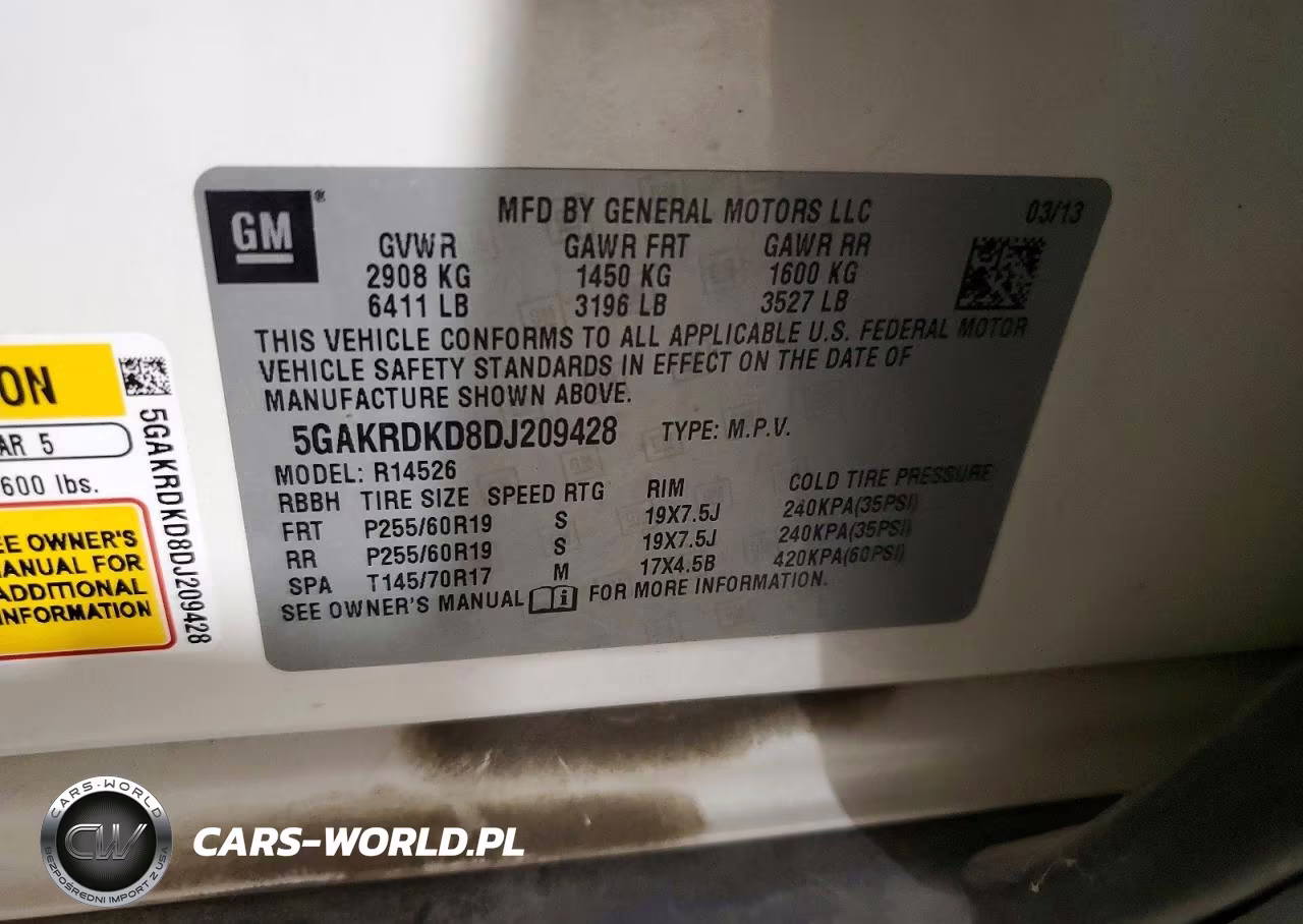 2013 Buick Enclave VIN:5GAKRDKD8DJ209428 - 13