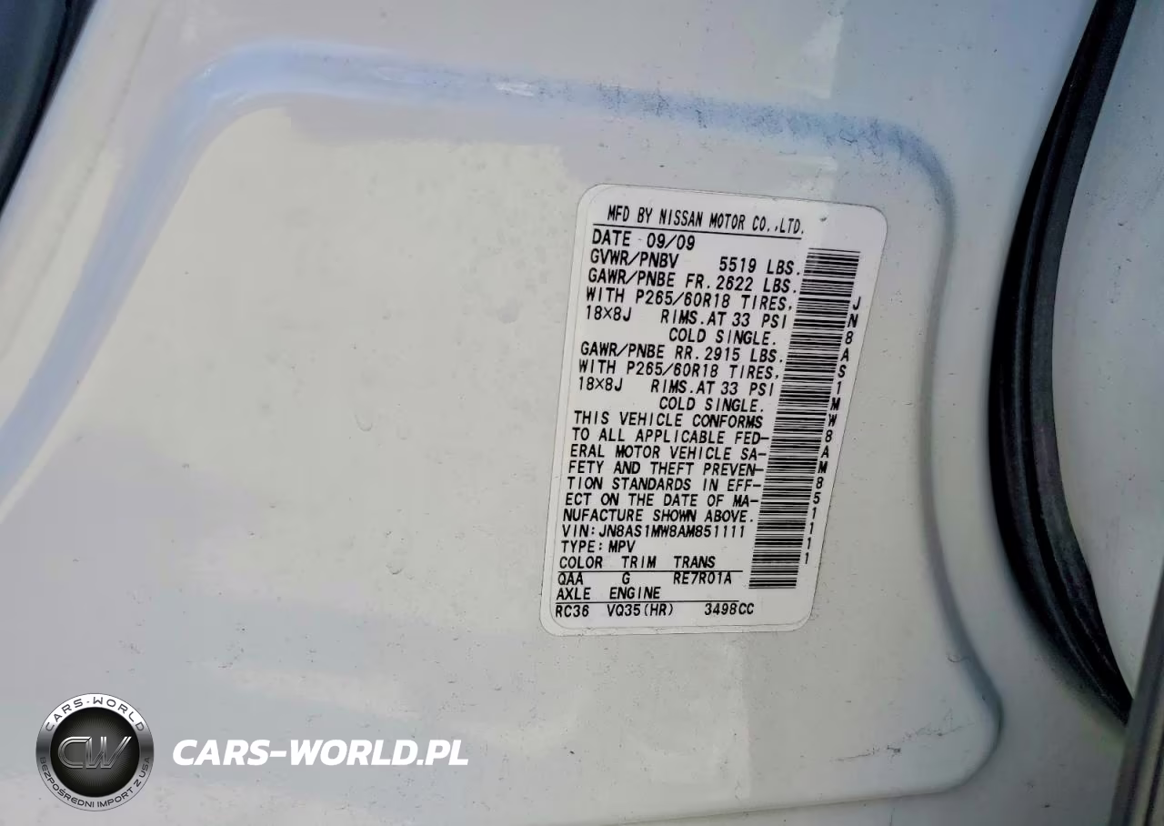 2010 Infiniti Fx35 Base VIN:JN8AS1MW8AM851111 - 13