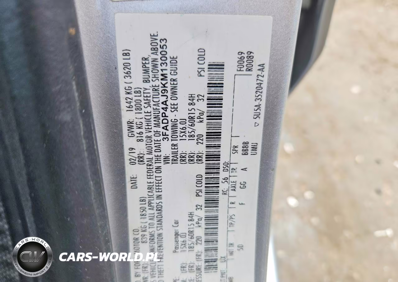 2019 Ford Fiesta S VIN:3FADP4AJ9KM130053 - 12