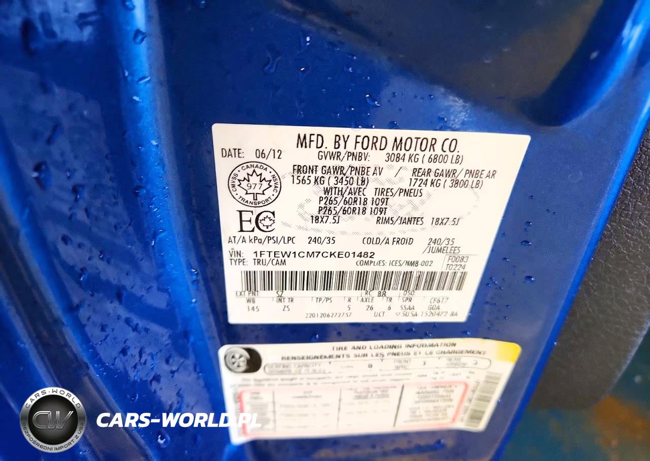 2012 Ford F150 Supercrew VIN:1FTEW1CM7CKE01482 - 12