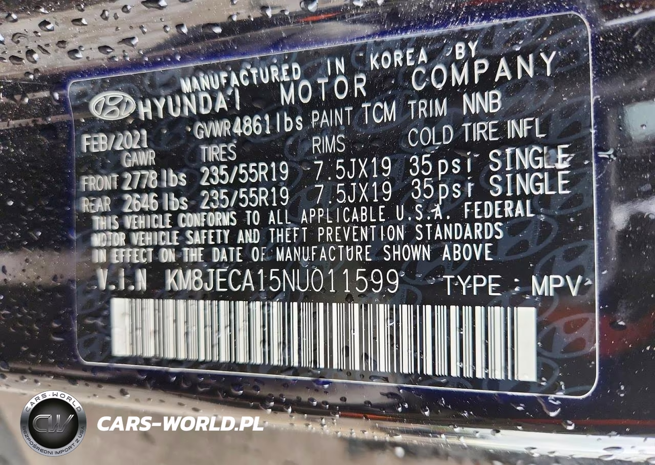 2022 Hyundai Tucson Limited VIN:KM8JECA15NU011599 - 13