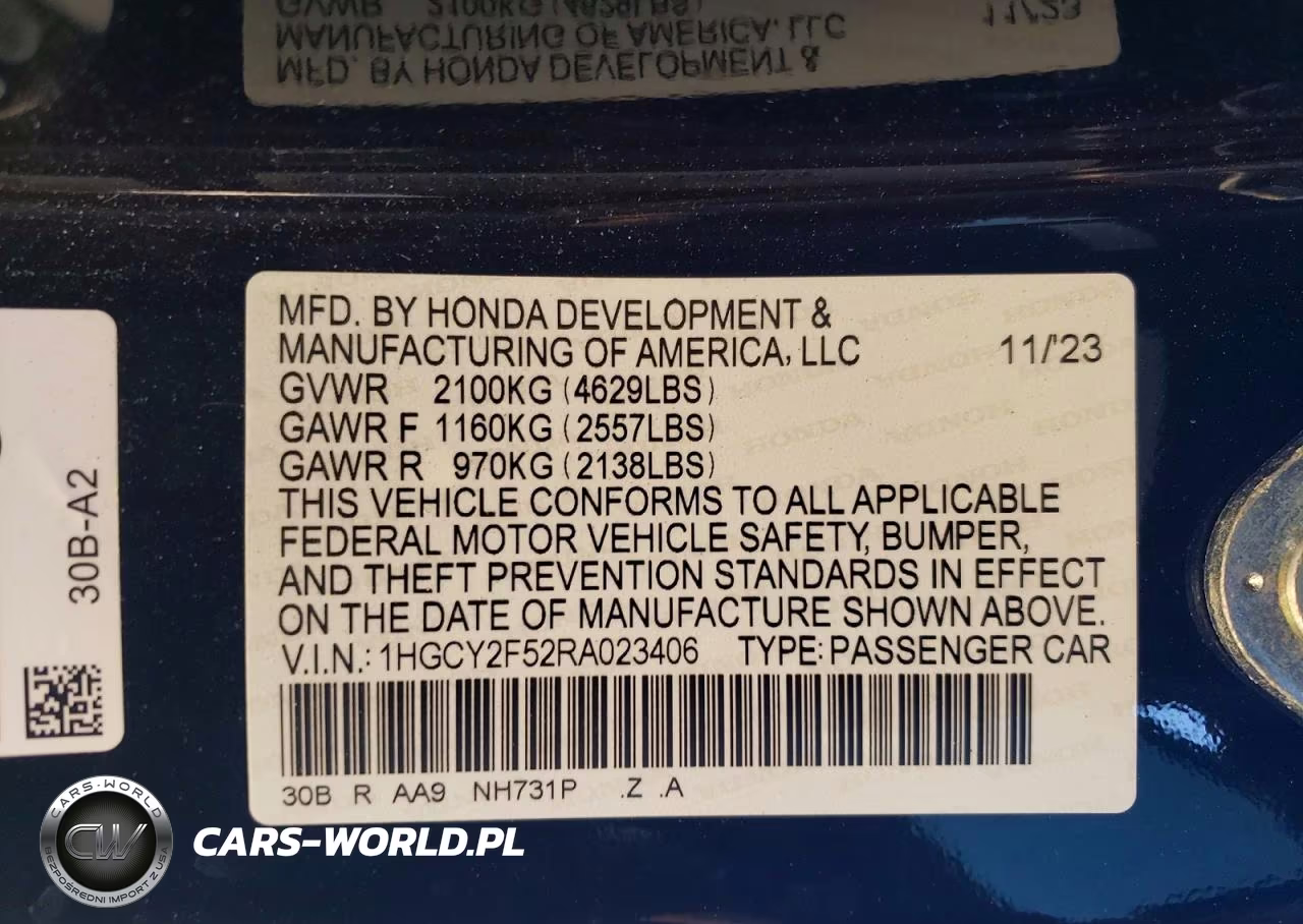 2024 Honda Accord Hybrid Sport VIN:1HGCY2F52RA023406 - 12