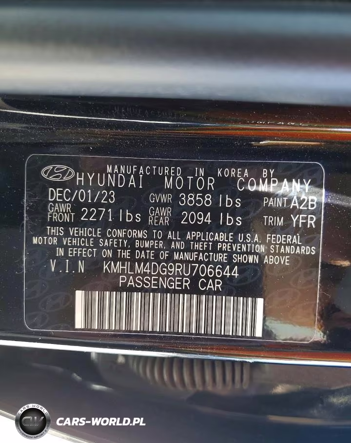 2024 Hyundai Elantra Sel VIN:KMHLM4DG9RU706644 - 12